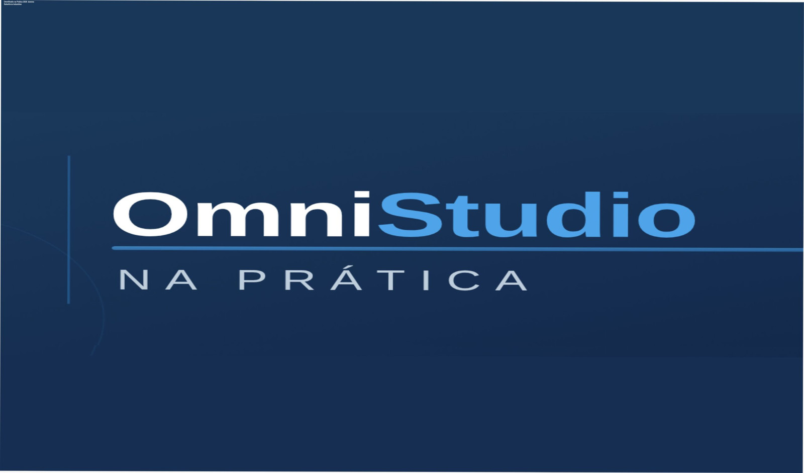 Capa do curso OmniStudio na Prática 2026 com instrutora Monique e destaque ao Salesforce Industries