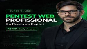 Imagem do curso Pentest Web Profissional mostrando a metodologia RMTER e o benefício de criar relatórios profissionais