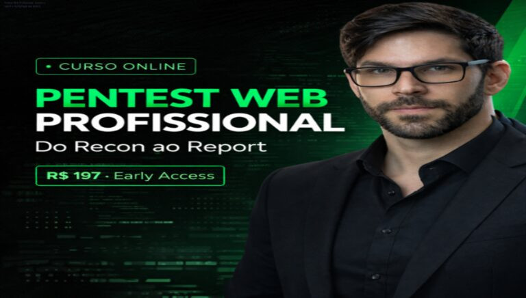 Imagem do curso Pentest Web Profissional mostrando a metodologia RMTER e o benefício de criar relatórios profissionais