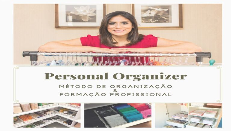 Imagem do curso Personal Organizer 3.0 mostrando a criadora Karolina de Brito aplicando o método de organização para gerar renda