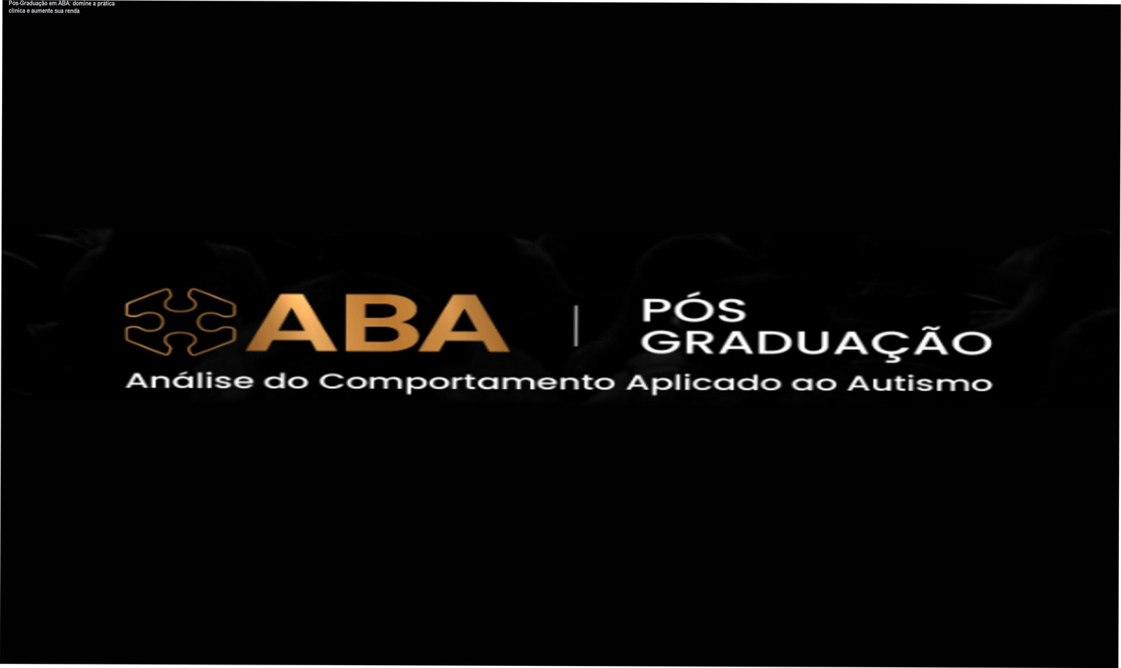 Imagem da Pós-Graduação em ABA da Academia do Autismo mostrando certificado MEC e prática clínica