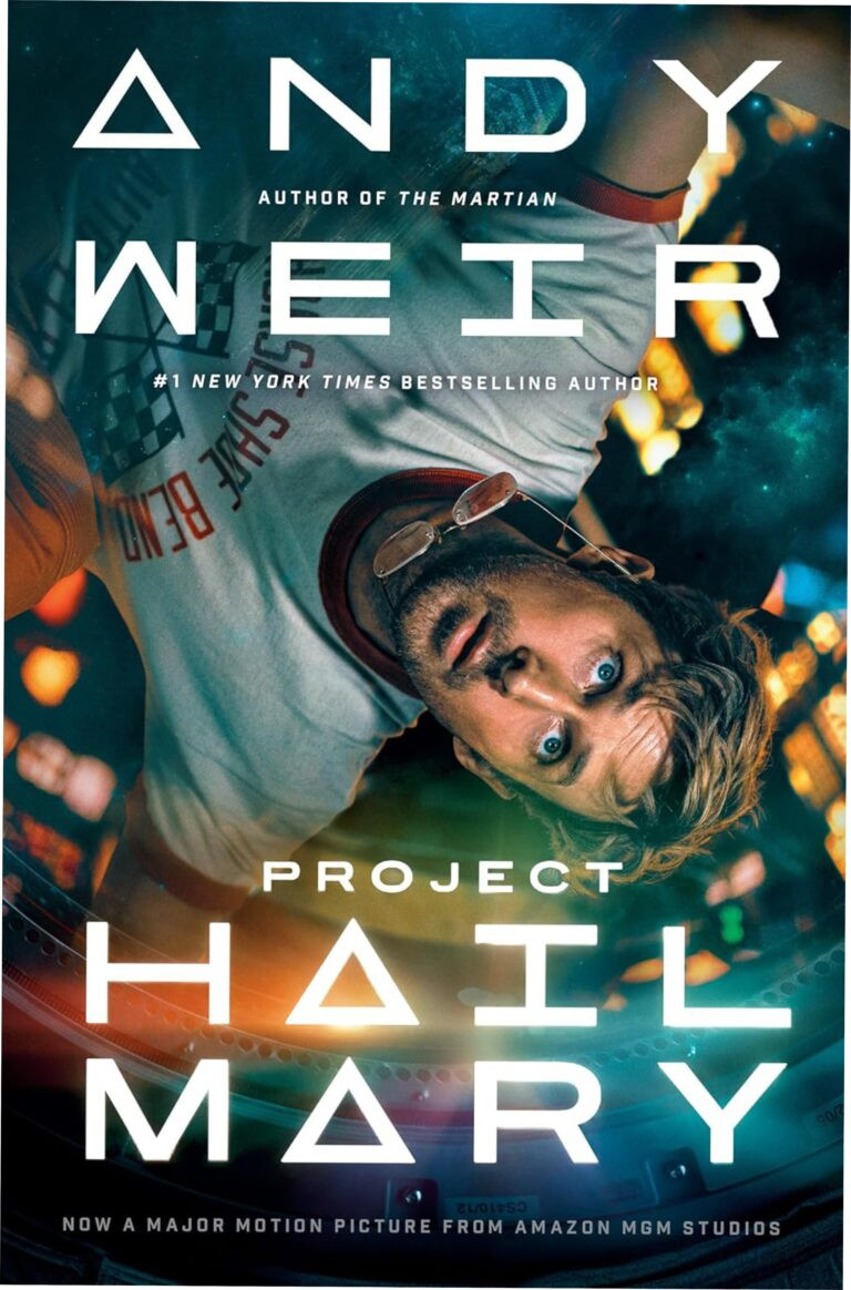 Capa do eBook Project Hail Mary de Andy Weir, astronauta solitário tentando salvar a Terra