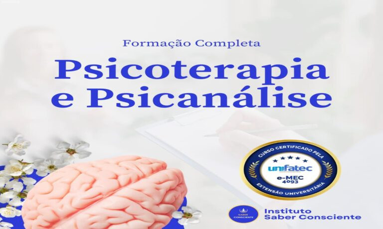 Aluno realizando sessão de psicoterapia após concluir o curso de Psicoterapia e Psicanálise com certificação MEC