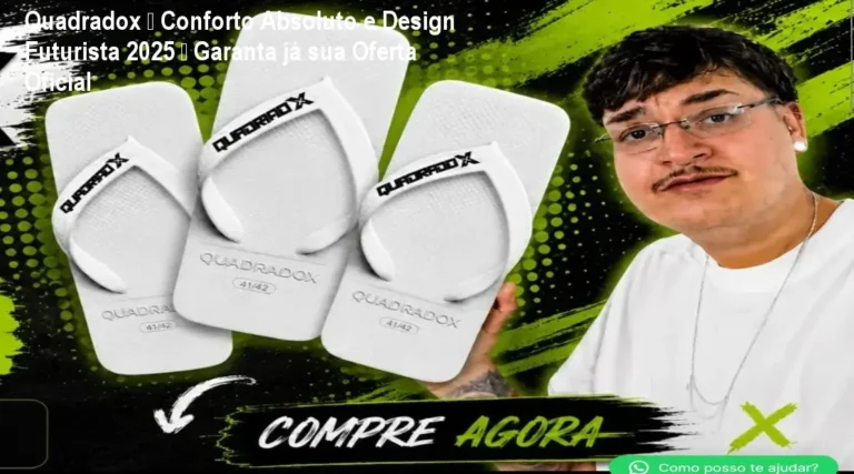 Pessoa usando Quadradox, calçado quadrado que oferece conforto imediato ao caminhar