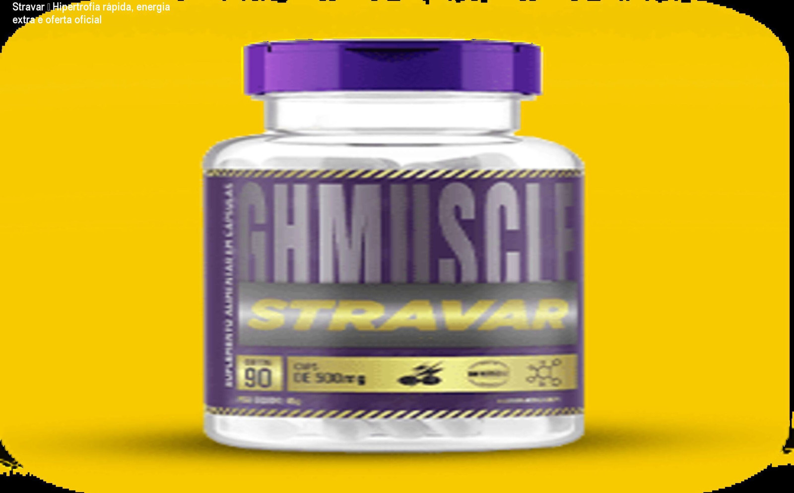 Stravar — Hipertrofia rápida, energia extra e oferta oficial 1 Cápsulas de Stravar ao lado de uma cama, mostrando uso antes de dormir para ganho muscular e energia