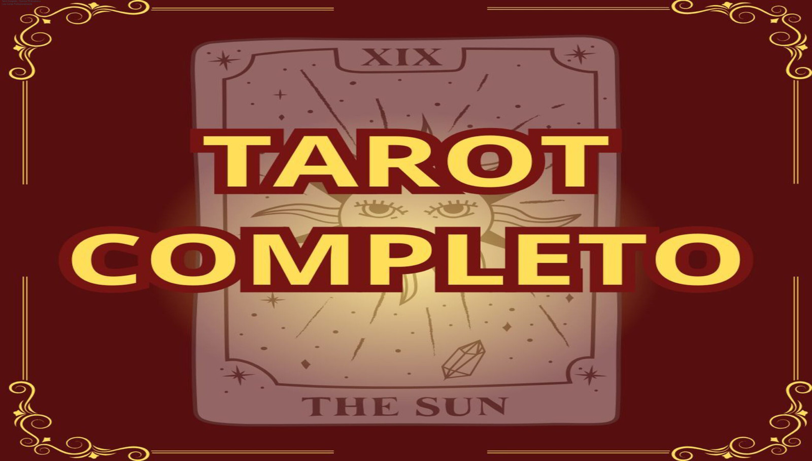 Imagem do curso Tarot Completo mostrando o baralho de 78 cartas e a promessa de leituras profissionais