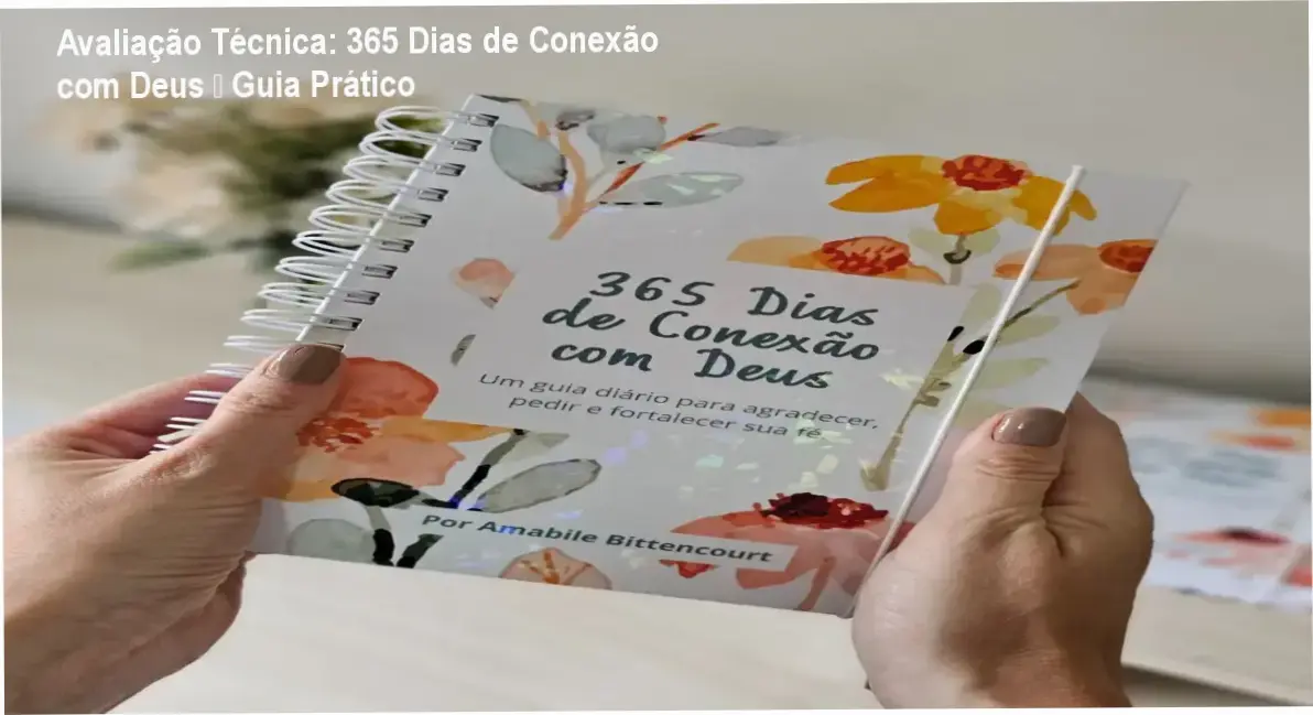 Capa do livro 365 Dias de Conexão com Deus, mostrando micro‑hábitos diários de fé