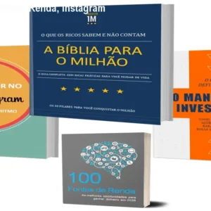 Combo Projeto Milhão: Renda, Instagram e Investimentos
