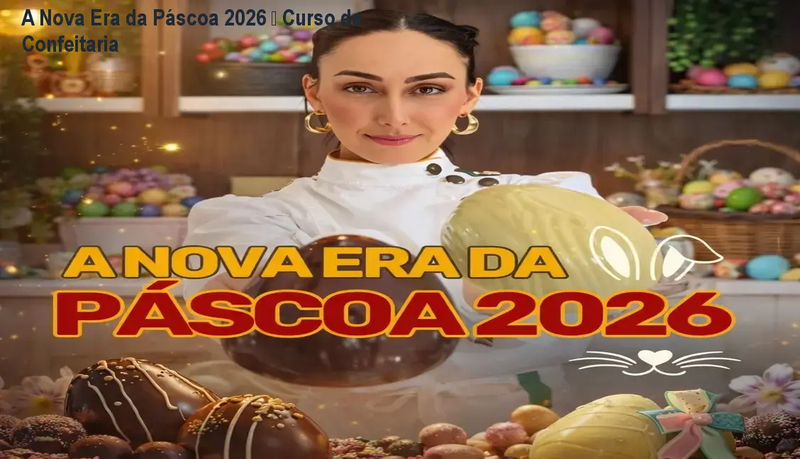 A Nova Era da Páscoa 2026 – Curso de Confeitaria 1 A Nova Era da Páscoa 2026 – Curso de Confeitaria