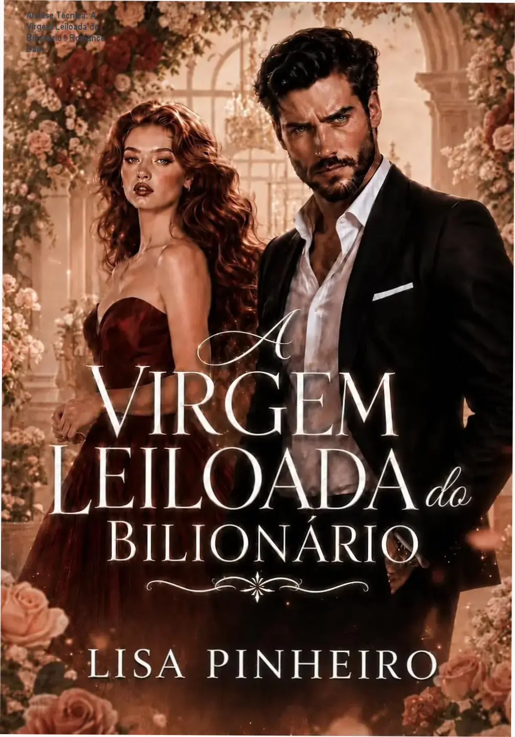 Análise Técnica: A Virgem Leiloada do Bilionário – Romance Dark 1 Capa do eBook A Virgem Leiloada Do Bilionário de Lisa Pinheiro