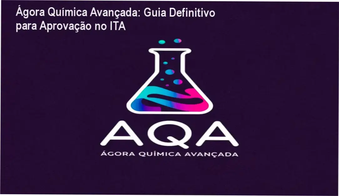 Capa do curso Ágora Química Avançada mostrando foco em provas ITA e IME
