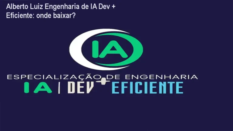 Captura de tela do curso Alberto Luiz Engenharia de IA Dev + Eficiente mostrando módulo de IA prática