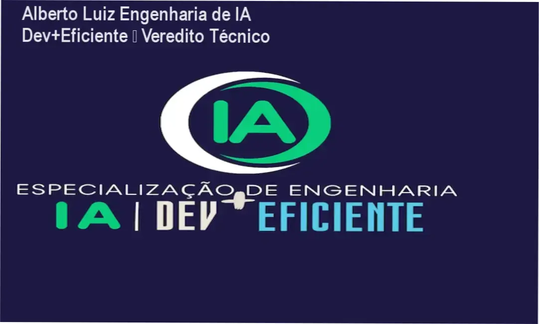 Capa do curso Alberto Luiz Engenharia de IA Dev+Eficiente mostrando benefícios e onde comprar