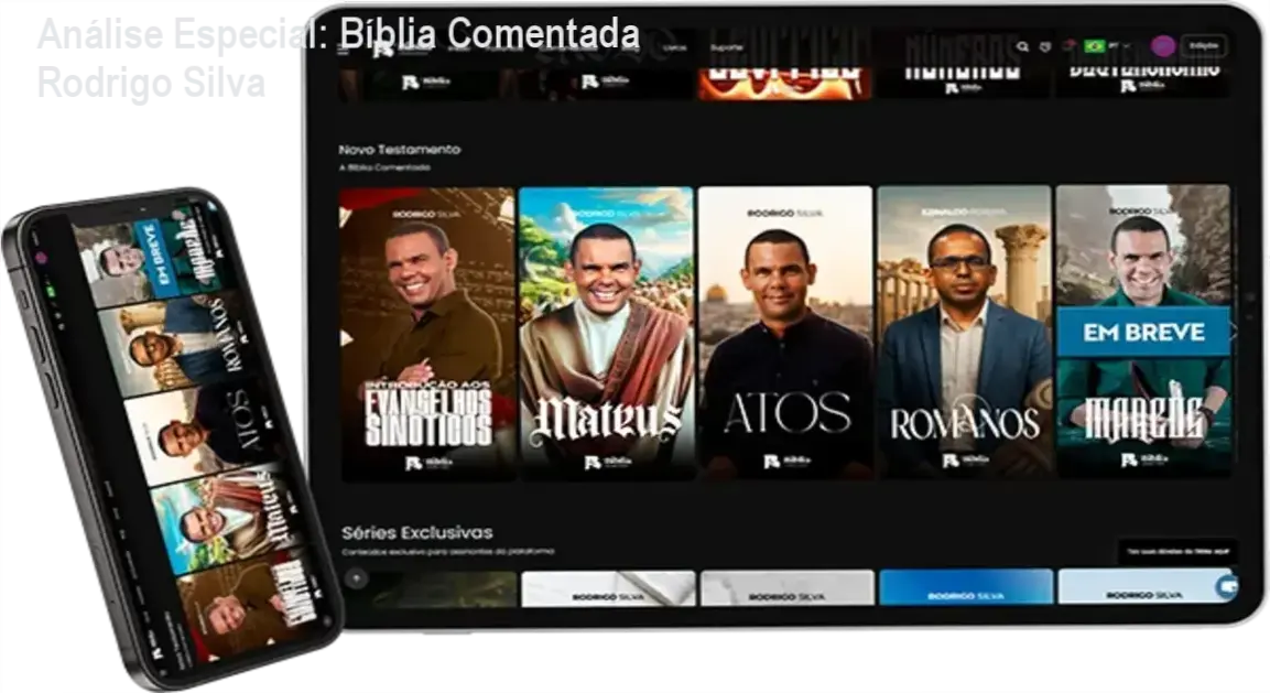 Capa informativa sobre o tema Bíblia Comentada Rodrigo Silva