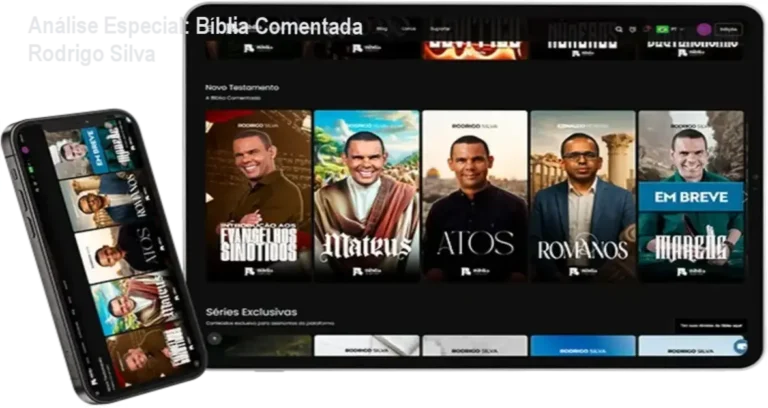 Capa informativa sobre o tema Bíblia Comentada Rodrigo Silva