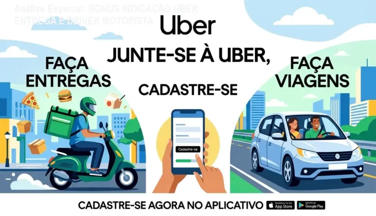 Análise Especial: BONUS INDICAÇÃO UBER ENTREGA E DRIVER MOTORISTA 6 Capa informativa sobre o tema BONUS INDICAÇÃO UBER ENTREGA E DRIVER MOTORISTA