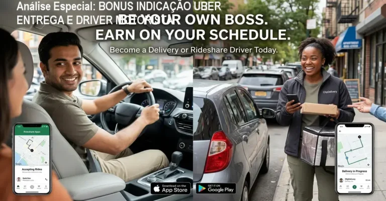 Capa informativa sobre o tema BONUS INDICAÇÃO UBER ENTREGA E DRIVER MOTORISTA