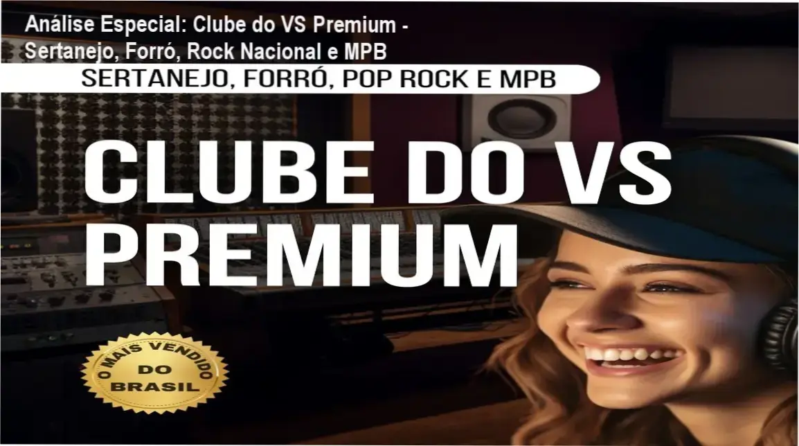 Capa informativa sobre o tema Clube do VS Premium - Sertanejo, Forró, Rock Nacional e MPB