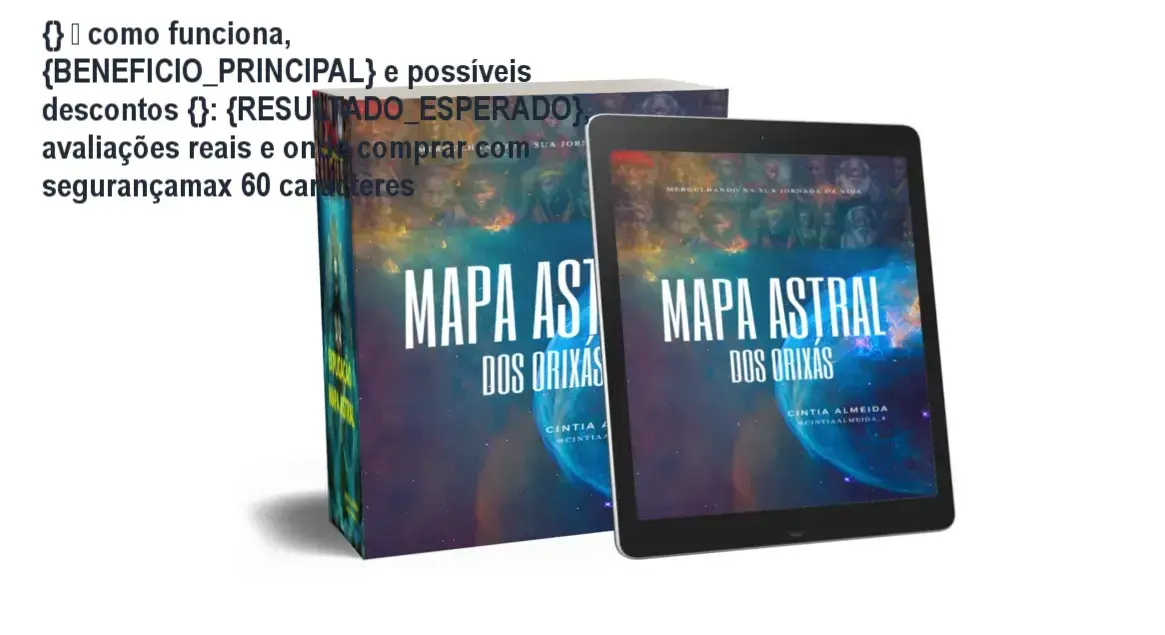 Guia explicativo sobre o produto digital "Mapa Astral dos Orixás