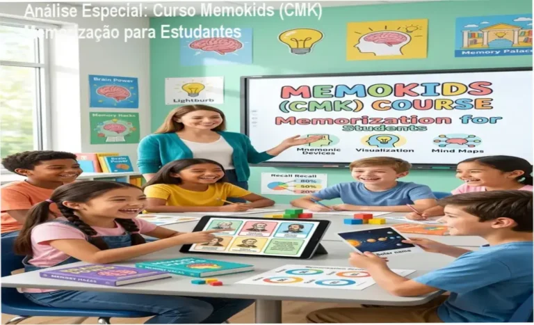 Capa informativa sobre o tema Curso Memokids (CMK) Memorização para Estudantes