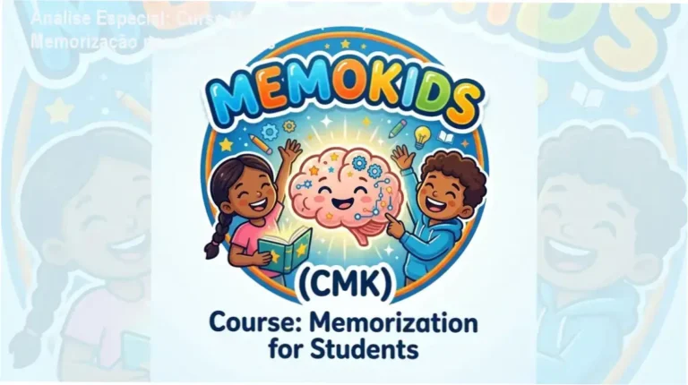 Capa informativa sobre o tema Curso Memokids (CMK) Memorização para Estudantes