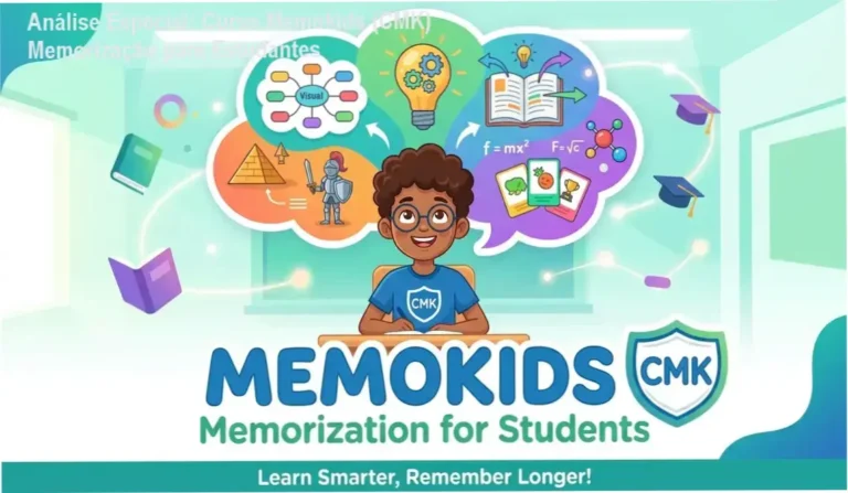 Capa informativa sobre o tema Curso Memokids (CMK) Memorização para Estudantes