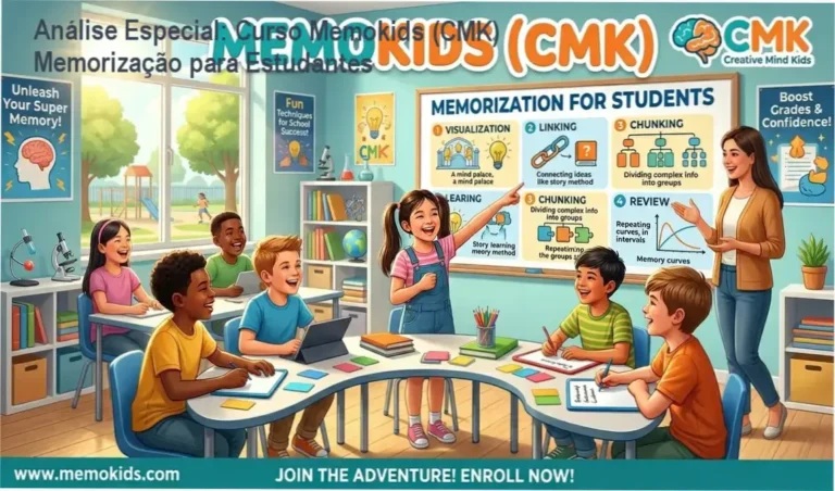 Análise Especial: Curso Memokids (CMK) Memorização para Estudantes 4 Capa informativa sobre o tema Curso Memokids (CMK) Memorização para Estudantes