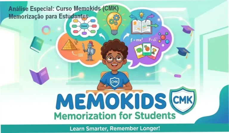 Análise Especial: Curso Memokids (CMK) Memorização para Estudantes 3 Capa informativa sobre o tema Curso Memokids (CMK) Memorização para Estudantes