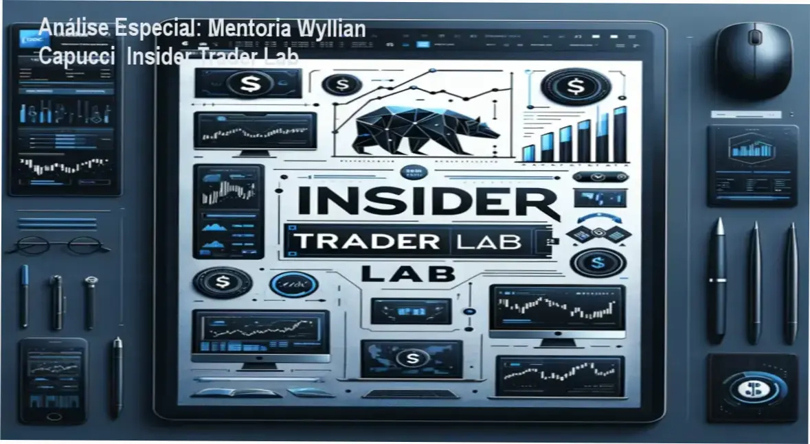 Capa informativa sobre o tema Mentoria Wyllian Capucci Insider Trader Lab