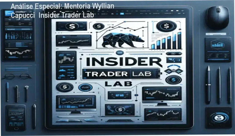 Capa informativa sobre o tema Mentoria Wyllian Capucci Insider Trader Lab