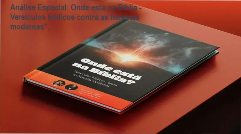 Capa informativa sobre o tema Onde está na Bíblia - Versículos bíblicos contra as heresias modernas",