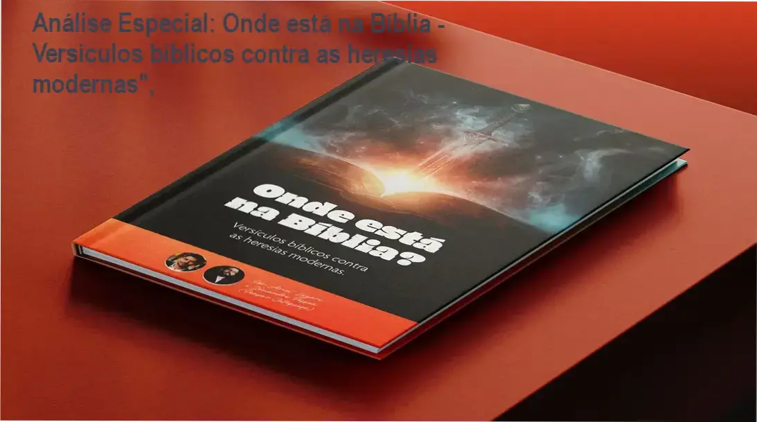 Capa informativa sobre o tema Onde está na Bíblia - Versículos bíblicos contra as heresias modernas",