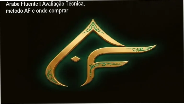Captura da página do curso Árabe Fluente mostrando plano gratuito e oferta anual promocional