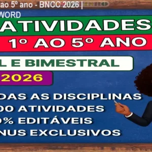 Atividades 1º ao 5º ano - BNCC 2026 | 2000 PDFs e WORD