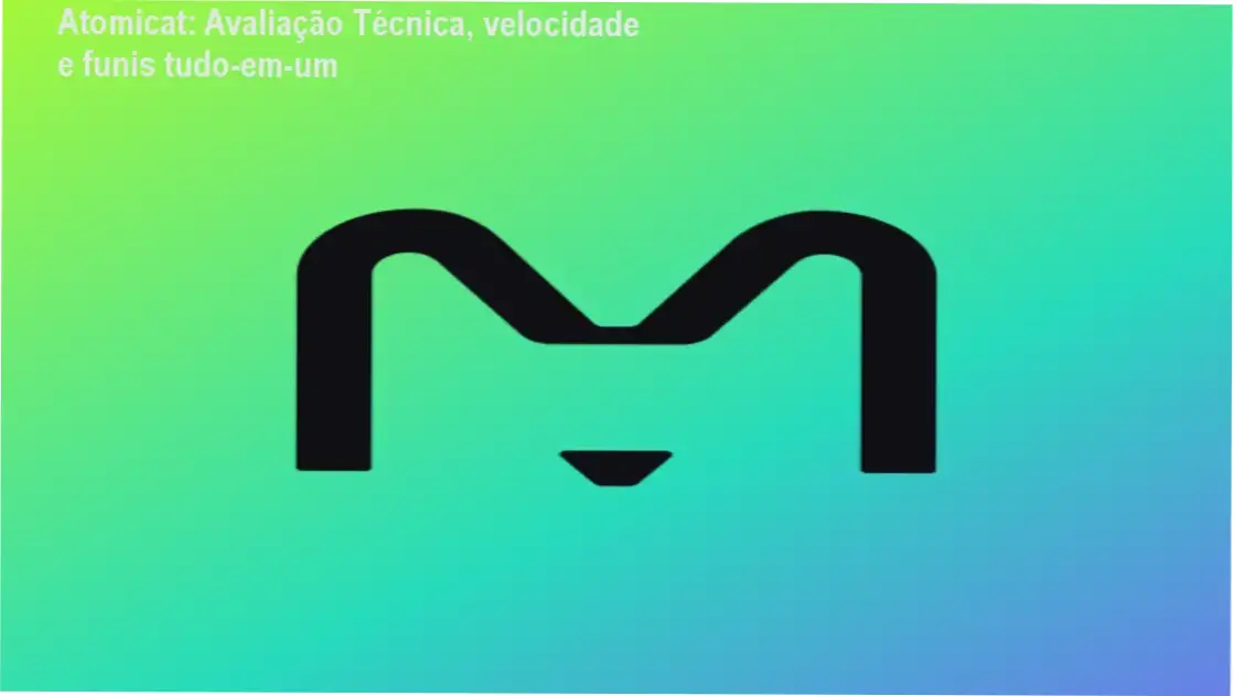 Interface da plataforma Atomicat mostrando funil visual, checkout integrado e opções de desconto