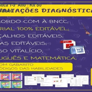 Avaliação Diagnóstica 1‑5º Ano – Kit Só Escola pronto e editável