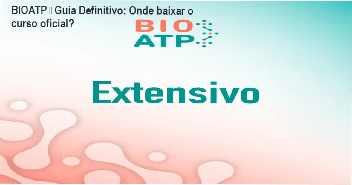 Imagem ilustrando a página oficial de download do curso BIOATP de Biologia