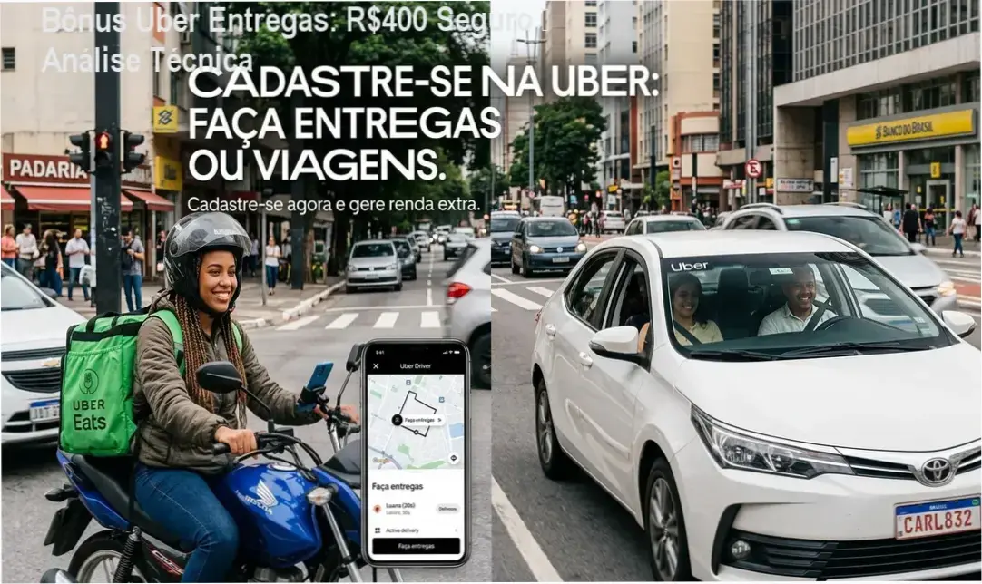 Bônus Uber Entregas – reputação, segurança e confiabilidade