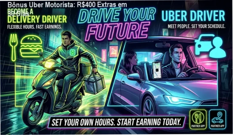 Bônus Uber Motorista: R$400 Extras em 30 Dias 5 Bônus Uber Motorista – R$400 extras e materiais complementares