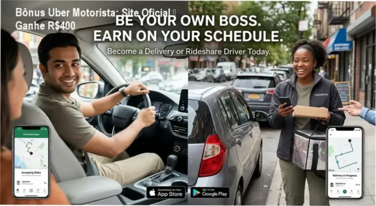 Bônus Uber Motorista – página oficial para cadastro seguro