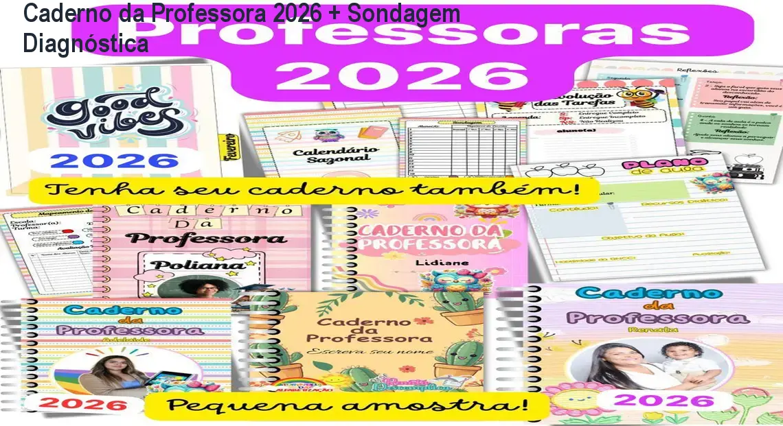 Caderno da Professora 2026 + Sondagem Diagnóstica 1 Caderno da Professora 2026 + Sondagem Diagnóstica