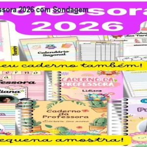 Caderno da Professora 2026 com Sondagem Diagnóstica