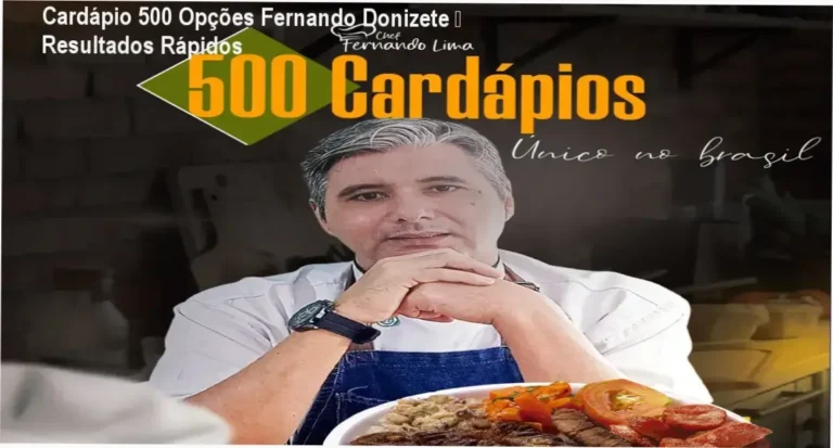 Cardápio 500 Opções de Fernando Donizete para donos de restaurantes e marmitarias