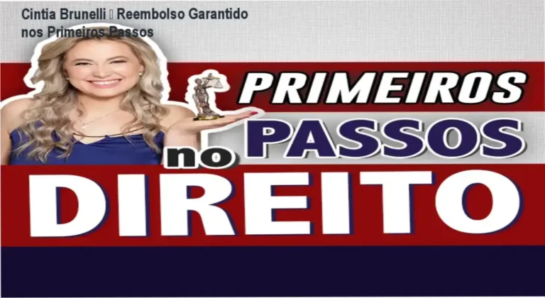 Cintia Brunelli – política de reembolso e garantia do curso Primeiros Passos no Direito