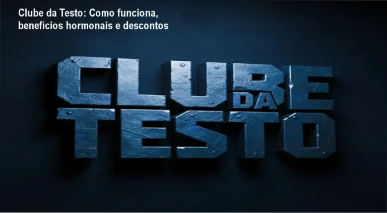 Clube da Testo: Como funciona, benefícios hormonais e descontos 4 Imagem promocional do Clube da Testo mostrando descontos e benefícios hormonais