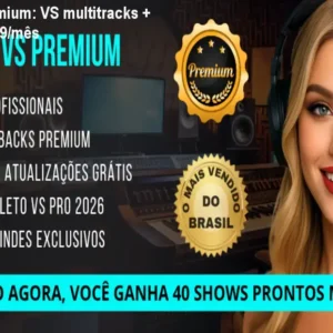 Clube do VS Premium: VS multitracks + curso por R$10,59/mês