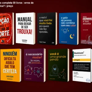 Coleção completa 09 livros – erros de gramática? – preço