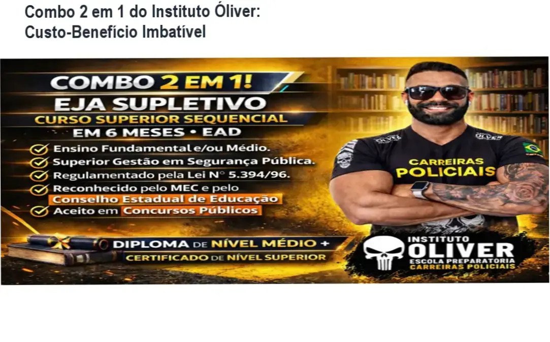 Combo 2 em 1 Instituto Óliver – garantia de devolução e suporte