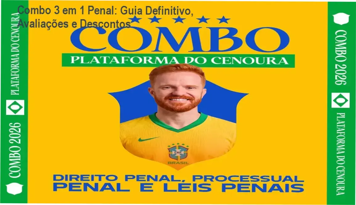 Imagem promocional do Combo 3 em 1 Penal do Método QR com destaque para desconto
