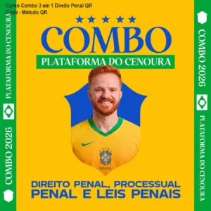 Curso Combo 3 em 1 Direito Penal QR Code - Método QR